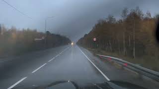 Иркутск Чита Осень Вечер Поездка на Jeep Grand Cherokee ZJ V8 5.2 ASMR 4K