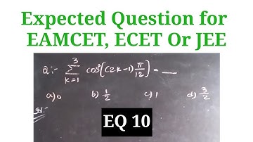 Expected Questions for ECET, EAMCET Or JEE || EQ 10 || Root Maths 153