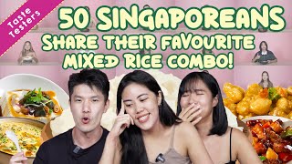 50 Singaporeans Talk About Their Mixed Rice Combo | 50 Singaporeans Share | EP 5