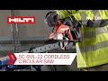 Hilti Nuron SC 6ML-22 Cordless Circular Saw - Features and Benefits