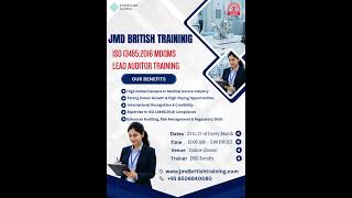 ISO 13485:2016 Lead Auditor Training | MDQMS Course | Dwarka Delhi