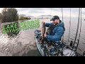 KAYAK BASS FISHING at Lake Perris - 4.5 pounder CPR