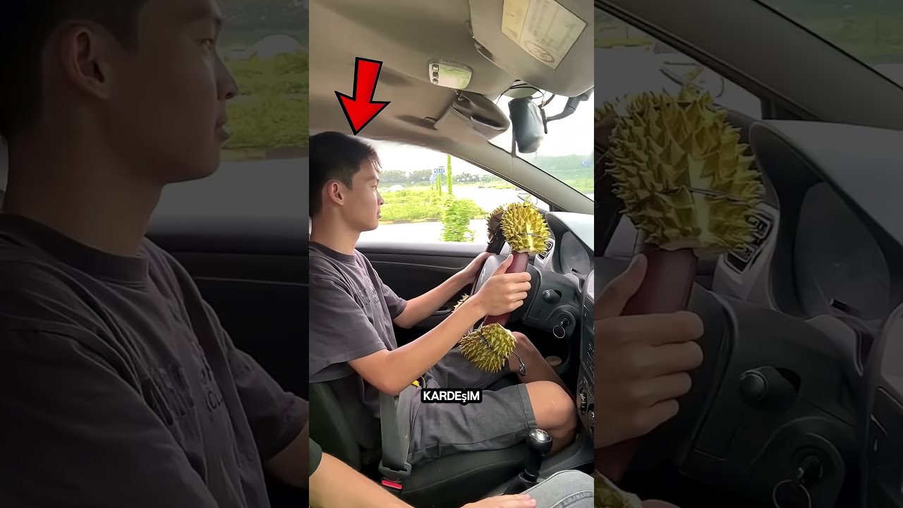 Babası Hızlı Araba Kullanmasın Diye Direksiyona Sivri Uçlar Taktı! 😱🚗 #shorts