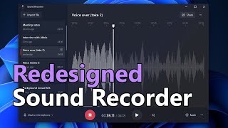 Redesigned Sound Recorder on Windows 11 screenshot 5