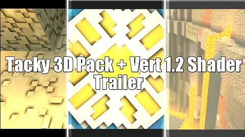 Tacky 3D Pack + Vert 1.2 Shader Trailer | SAND BIOME TRAILER | Minecraft Pocket Edition Trailer