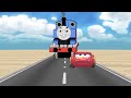 LIGHTNING McQUEEN vs THOMAS THE TANK ENGINE! Animated Battle Race (Disney Pixar vs Thomas & Friends)