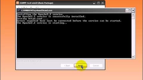 Web server with PHP, MySQL and Apache on Windows XP