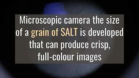 Microscopic Camera that Size of a Grain of SALT