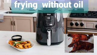 ninja air fryer AF100 features ease of use, cooking tandoori chicken