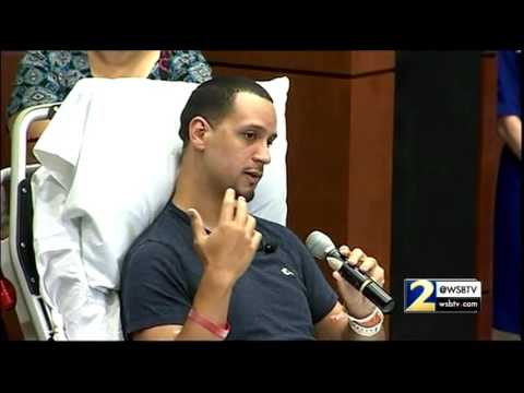 RAW VIDEO:  Orlando shooting survivor Angel Santiago Jr. speaks