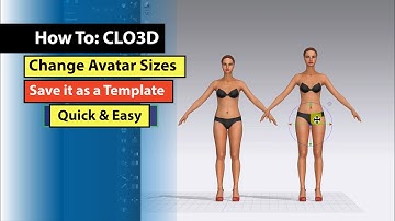 How to Change the avatar size clo 3D easy step-by-step | change the avatar size for grading CLO 3D