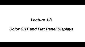 Computer Graphics| Color CRT |Lecture 1.3 |M.Sc. 2nd Sem|Nagpur University| Vijeet Meshram
