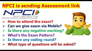 NPCI is sending Assessment link | Exam Pattern? | Any Coding round? | Negative Marking? | Sample Q? screenshot 4