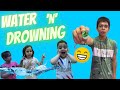 Water and drowning  challenge with my brother  sister  tanishq and bunny