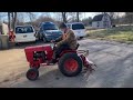 Case 444 garden tractor rototiller