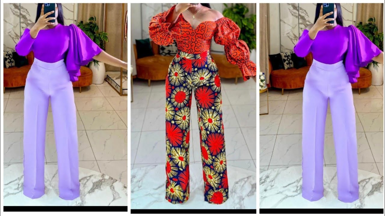 Buy Ankara Pants and Tops, Palazzo Trousers and Tops, Ankara Two Piece,  African Print Maxi Pants, African Pants, Native Attire. Online in India -  Etsy