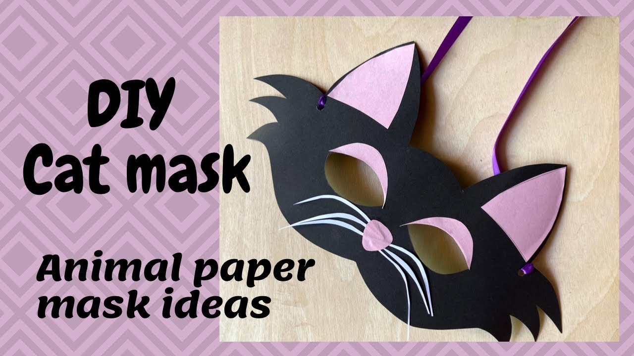 How To Make Cat Mask For School Competition, Cat Mask, Animal Mask for  Kids