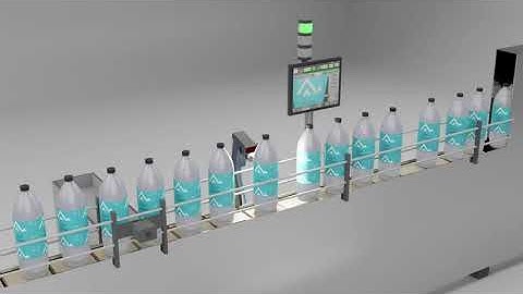 Presence / Absence Inspection System for Bottle Labels (Animation)