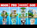 Minecraft NOOB vs PRO: FAMILY MODERN ISLAND BUILD CHALLENGE