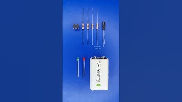 Make a Flashing LED in 1 Minute! 💡 (NE555 Timer) #shorts