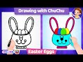 How to Draw a Easter Bunny Basket?-Drawing with ChuChu -ChuChu TV Drawing for Kids Easy Step by Step