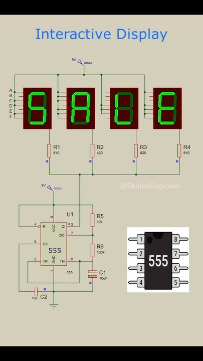 Interactive ad display using 7-segment LEDs and a 555 timer IC! #sale # ...
