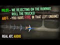 Engine fire on takeoff roll southwest 737 real atc