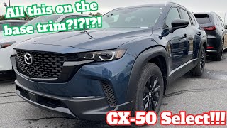 2024 Mazda CX50 Select: Mazda gives you all this in the base trim?!?!