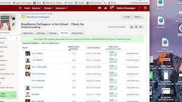Exporting Assessment Data in Schoology