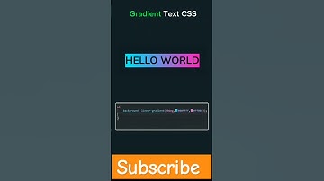 Text using Gradient in CSS #coding #shortsvideo #developers #webdevelopment #programmer #code