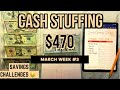 CASH ENVELOPE STUFFING | Savings Challenges + Debt Snowball  | March Week #3