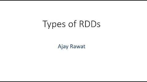 6-Types of RDDs
