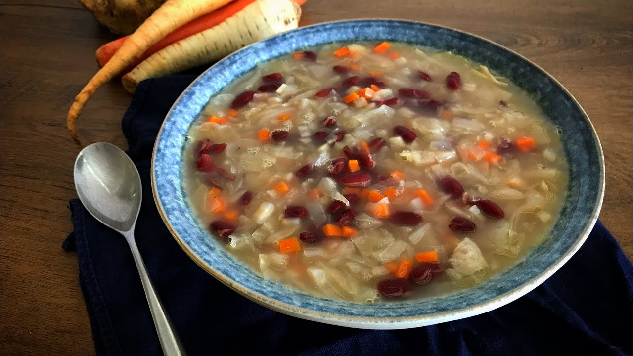 Simple Sauerkraut Soup With Red Kidney Beans YouTube