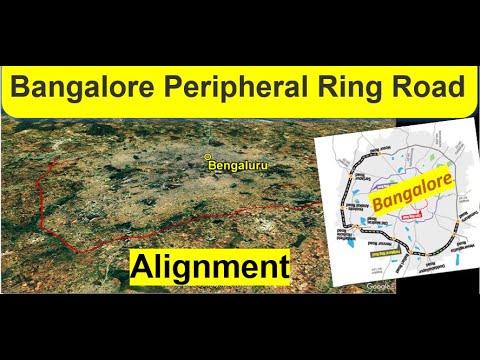 Bangalore peripheral ring road map - Peripheral ring road Bangalore map  (Karnataka - India)