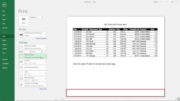 9. Insert a header on the right side of each page