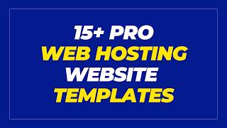 Web Hosting Website Templates