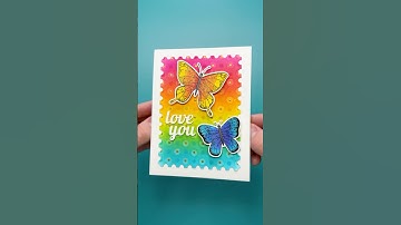 Make An Easy DIY Greeting Card With Me!🦋 ASMR Crafting #asmr #diy #craft