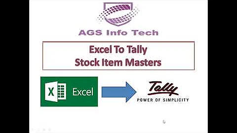Excel To Tally StockItem Master Import In Tally ERP 9