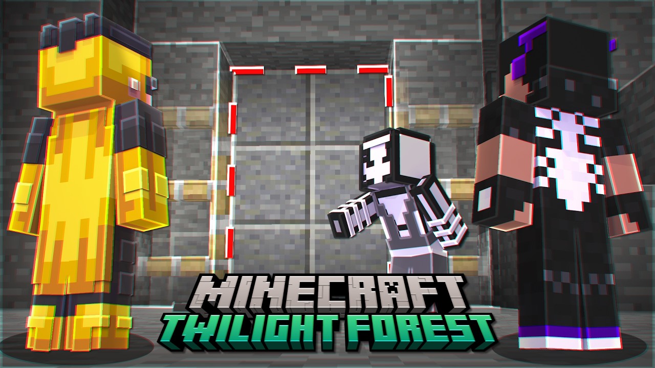 FIZEMOS UMA PORTA AUTOMATICA! - Twilight Forest - Nostalgia Craft. EP3
