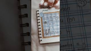 Blue journel ✨🩵#art #aestheic #diy #easy #cute # journal #shorts