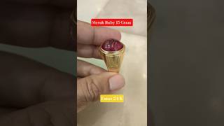 batu Ini Di Ikat 15 Gram Emas Murni WOW #perhiasan #asset #investing #emas #classic #merahdelima