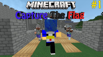 Minecraft Capture the flag | Part 1 | Sponge catapult fail