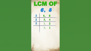 LCM of 6 and 8 / 6 or 8 का LCM निकालना सीखें / #lcm  #hcfandlcmtricks  #publicmaths