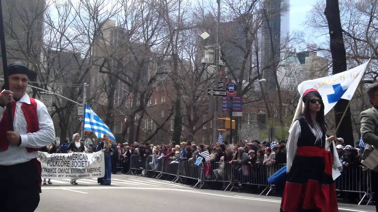 Greek Independence Parade~NYC~2013~Greek American Folkloric Society~NYCParadelife - YouTube