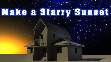 Make a Sky With Stars and Sunset in LightWave 2019