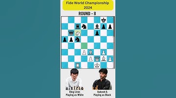 Gukesh D VS Ding Liren | Fide World Chess championship 2024 | Game 8 #chess #chessgame