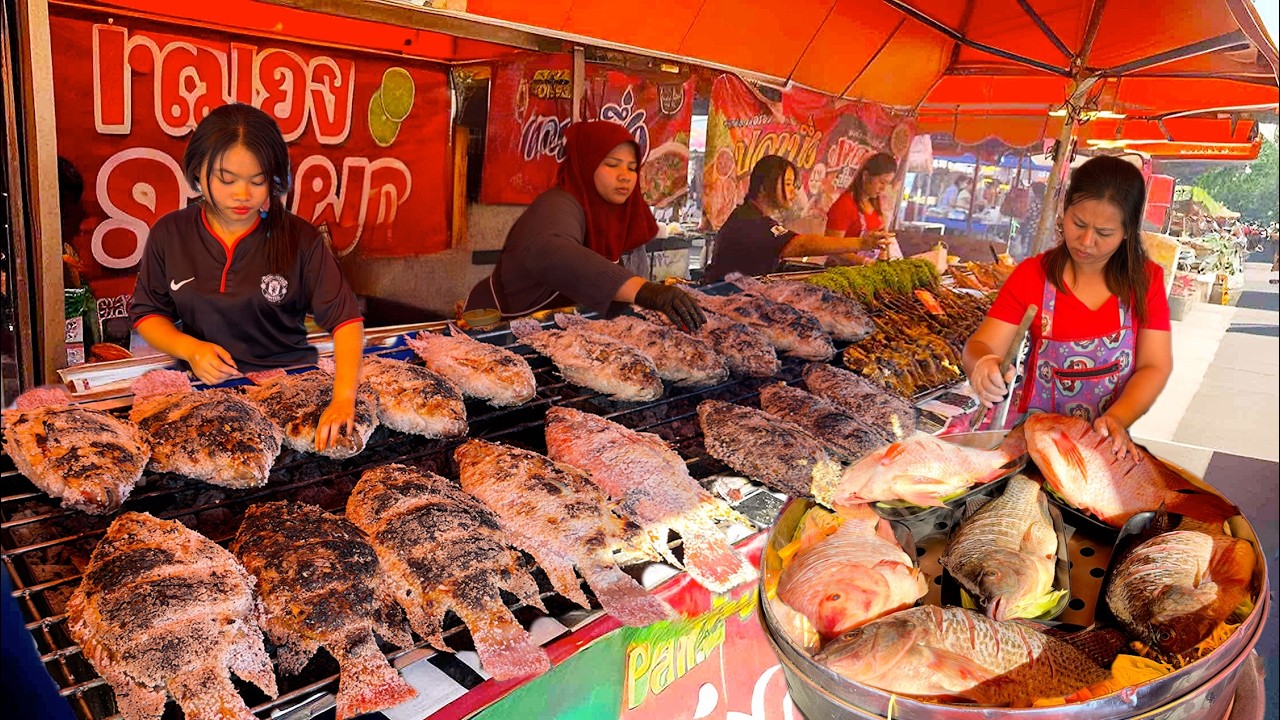 Распродано 200 кг сибаса и тилапии, приготовленных на гриле и обжаренных трудолюбивой семьёй