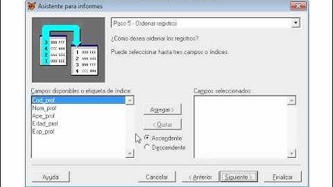 Elaborando Informes en Visual Fox Pro