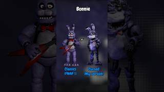 FNAF 1 and Cursed Animatronics comparision #fnaf #viral #fyp #feedshorts