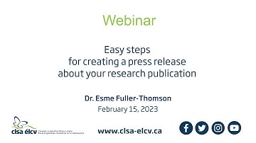 Easy steps for creating a press release about your research publication